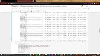 Traffic sign classification model with the voice command using deep learning