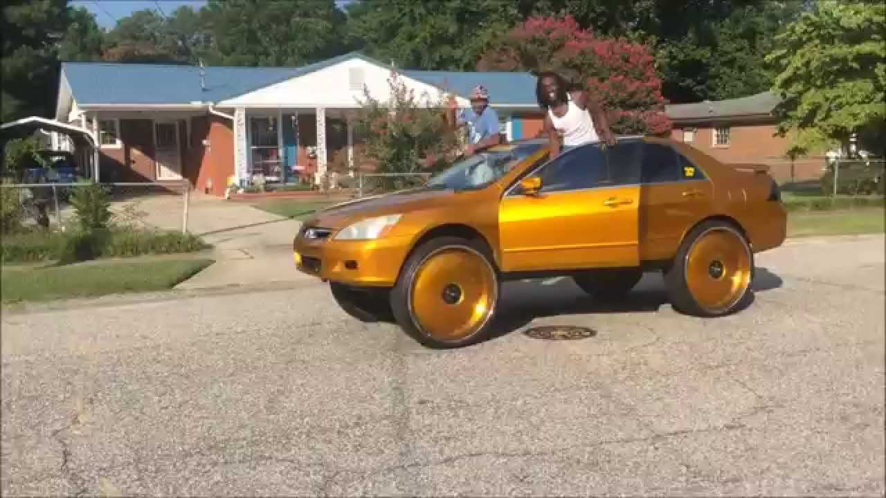 Candy Gold Honda Accord On 30" DUB Floaters - YouTube Candy Gold Honda Accord On 30" DUB Floaters - YouTube