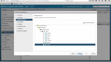 VMware Data Protection Appliance: Create Protection Policy