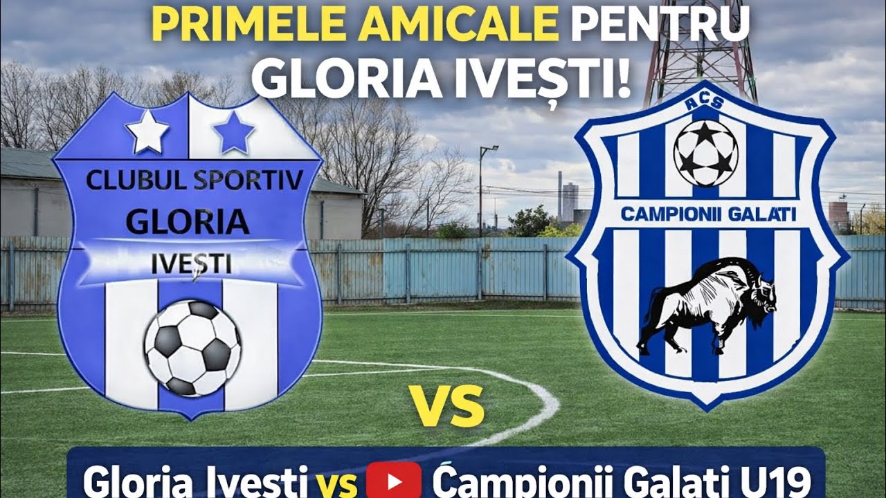 Am început meciurile amicale cu Gloria Ivești 🔵⚪️