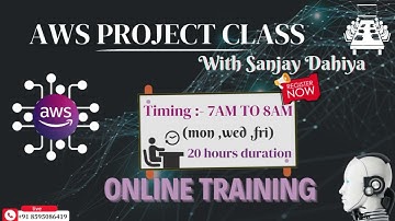 AWS Project Weekdays Batch |Live Industry Based Training|AWS One to One Discussion |By Sanjay Dahiya
