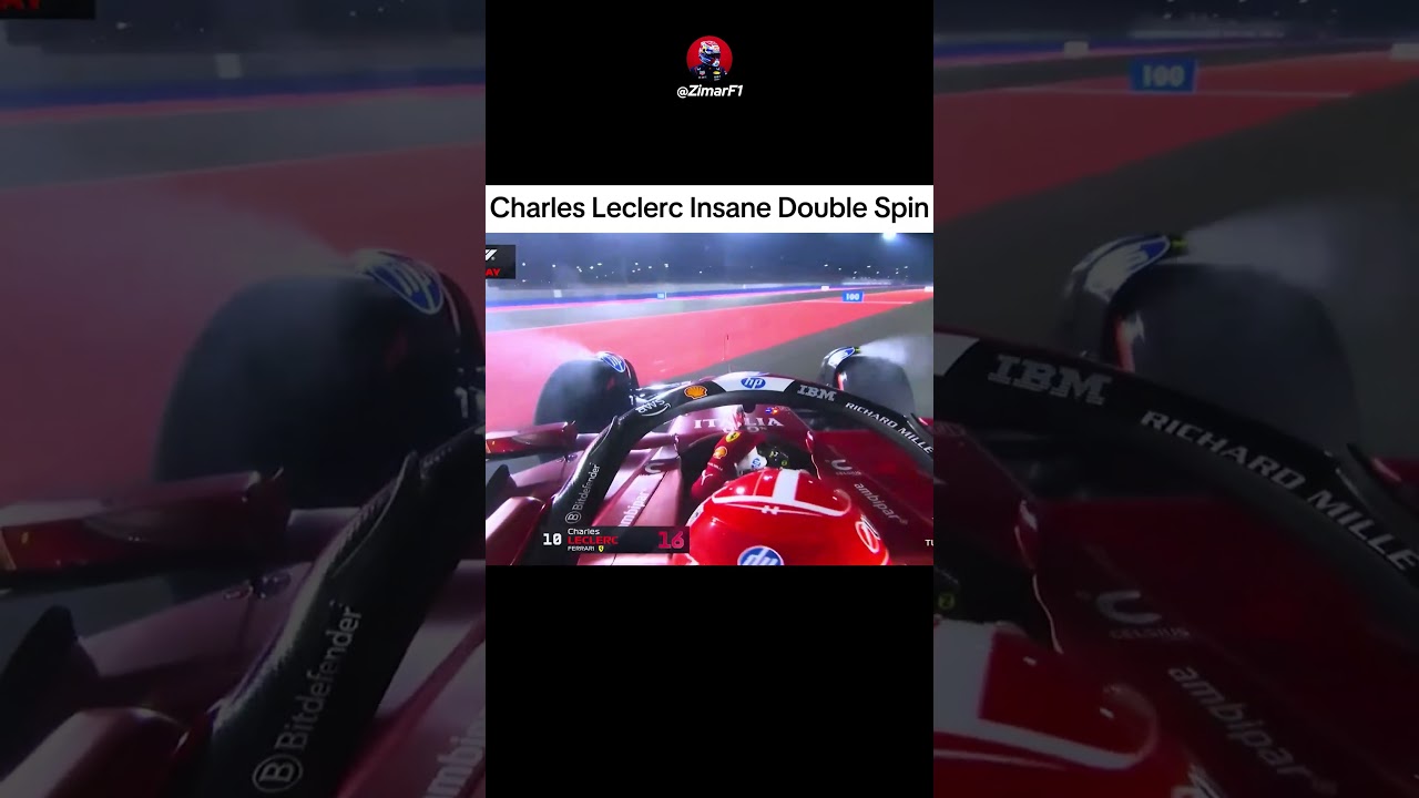 Charles Leclerc Spins In Qatar😯 