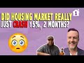 Did HOUSING MARKET REALLY JUST CRASH 15%, 2 Months? Do Z Estimates Mean Anything to Home Sale Price?