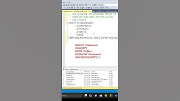 SQL Find Duplicate Records with Same Values Across All Columns #sqltips #sqlforbeginners #duplicate