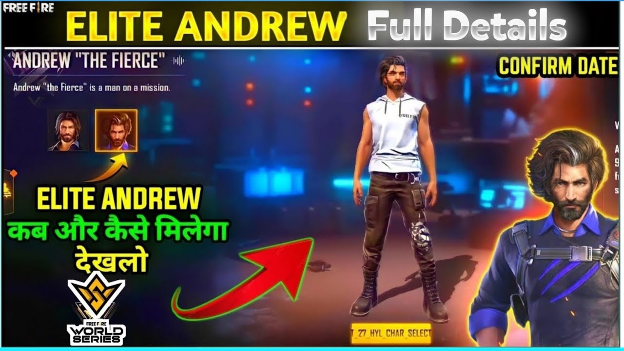Free Fire Elite Andrew | Elite Andrew Ability | Full Details of Elite Andrew | 