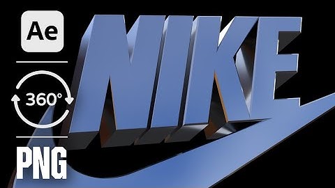 How To Extrude And Rotate PNG Logo In After Effects / 3D Chrome Logo