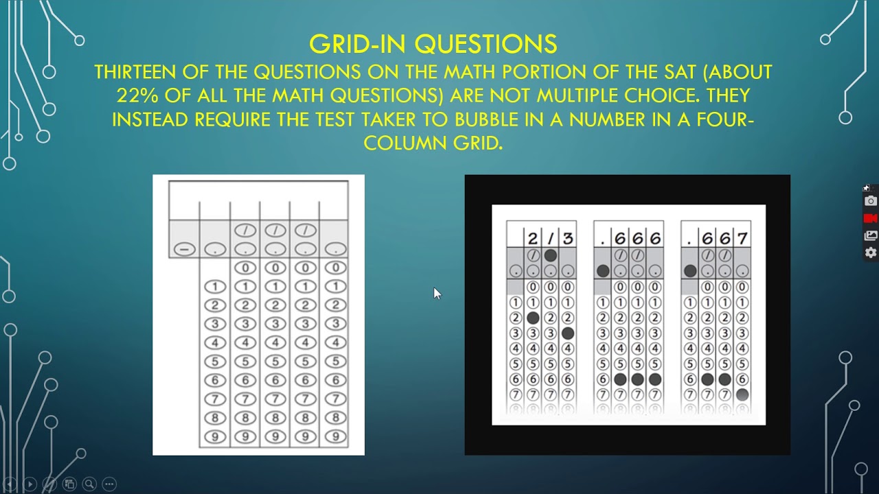 What does each section cover in the SAT? What are grid-in questions in ...