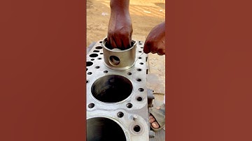How engine piston ring gap size testing and Clearing sleeve gap #piston #ring #gap #clearance #yt