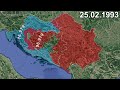Yugoslav wars in 1 minute using google earth