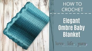 My Hobby Is Crochet: Fabian's Ombré Baby Blanket - Free Crochet Pattern