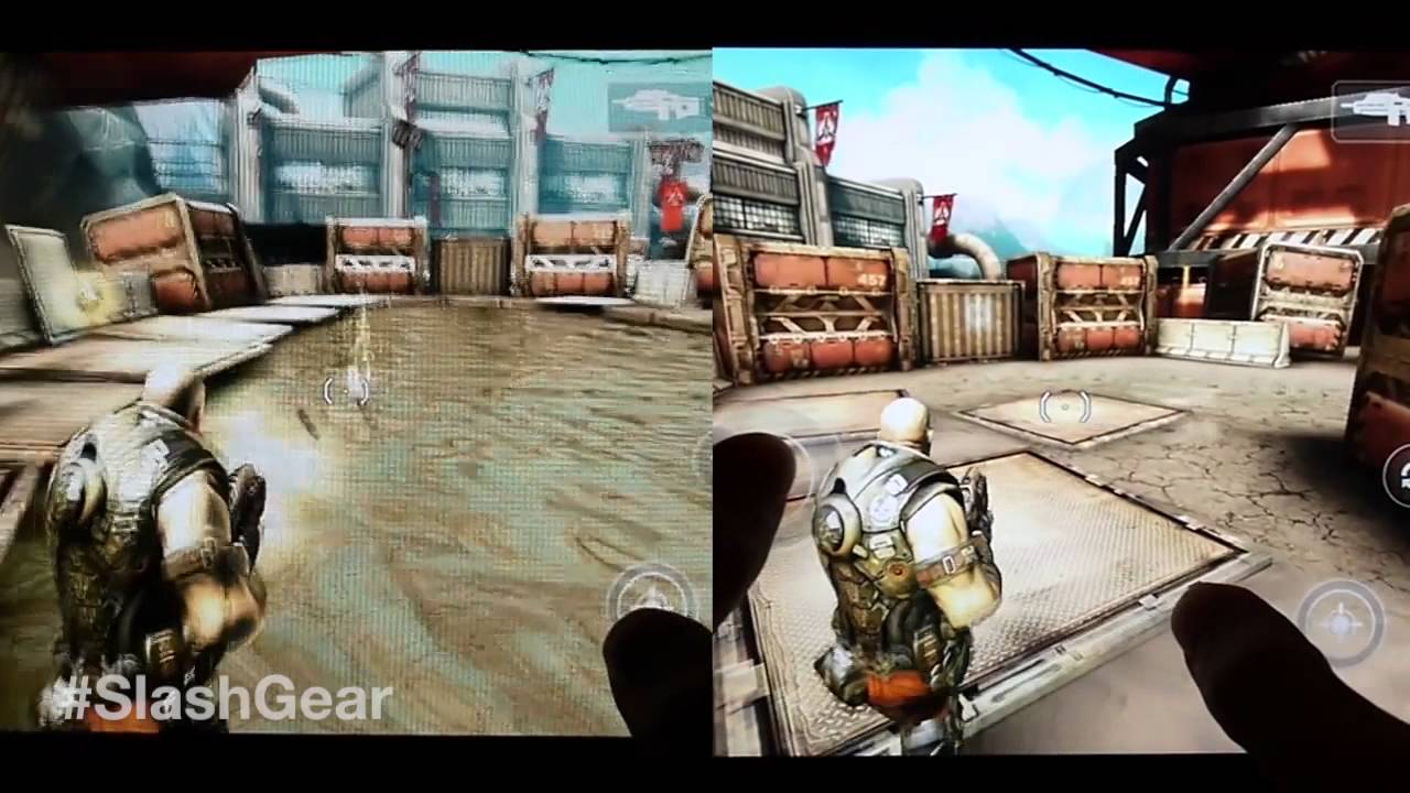 SHADOWGUN demo on iPad 3rd Gen vs ASUS Transformer Prime