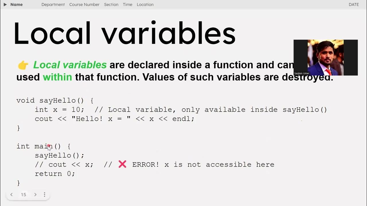 Chap 6: built-in vs. user defined functions + Scope of variables - YouTube