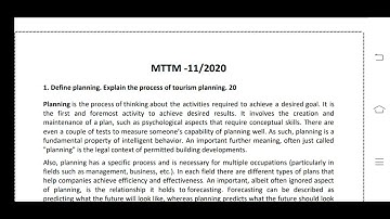 MTTM 11 Ignou Solved Assignment