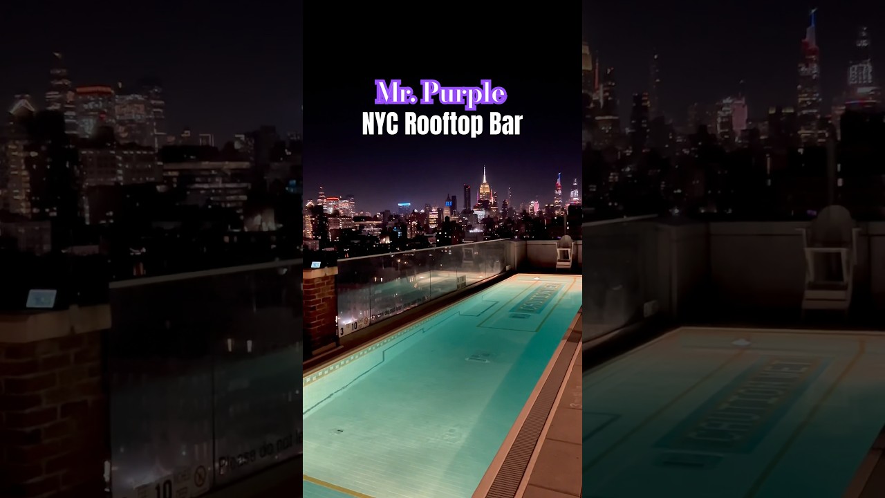 Mr. Purple NYC rooftop bar 