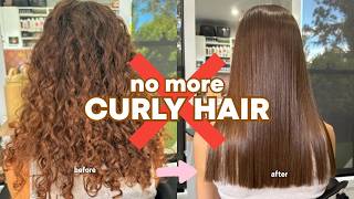 Getting My Hair Permanently Straightened AGAIN *the process & honest review*