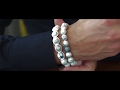 Howlite bracelets for men  wear howlite beaded bracelets