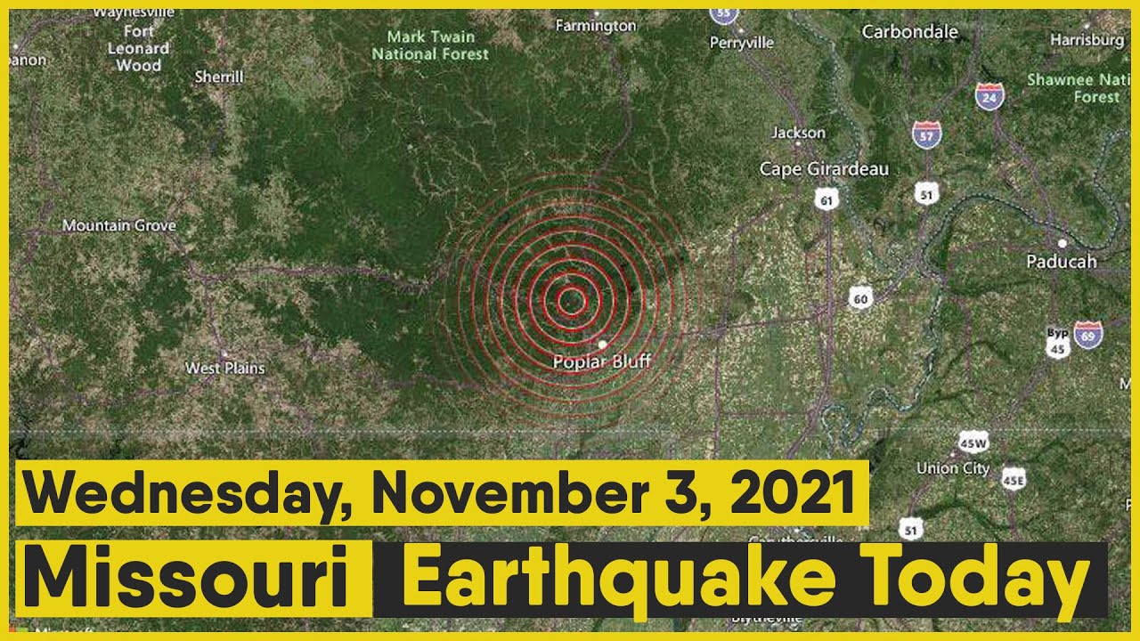 Earthquake • Missouri 4.0 magnitude earthquake reported in