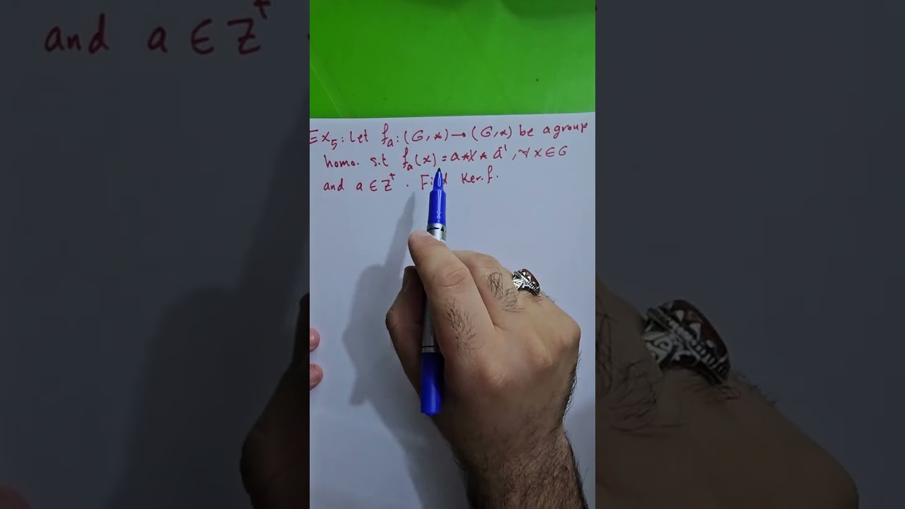 محاضرة 5 (الفصل الخامس) نواة دالة التشاكل Kernel Of Homomorphism. نوار الأسدي