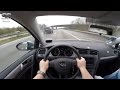 VW Golf 7 Variant 1.6 TDI BlueMotion (2016) on German Autobahn - POV Top Speed Drive