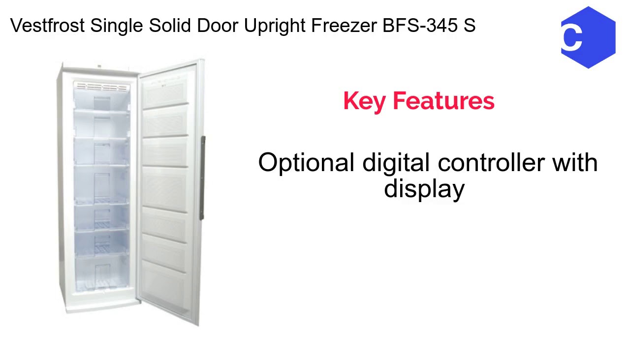 Vestfrost Upright Freezer BFS 345 S YouTube