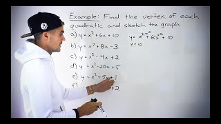 Grade 10 Math (Ontario, MPM2D) - Completing the Square Practice 1