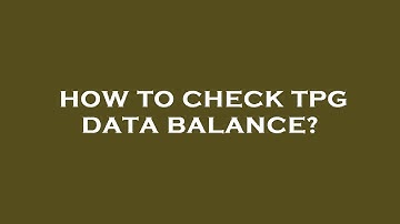 How to check tpg data balance?