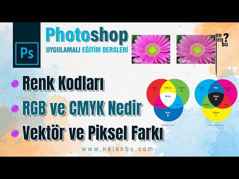 Renk Kodları, RGB ve CMYK Nedir, Vektör ve Piksel Farkı - Photoshop Dersleri