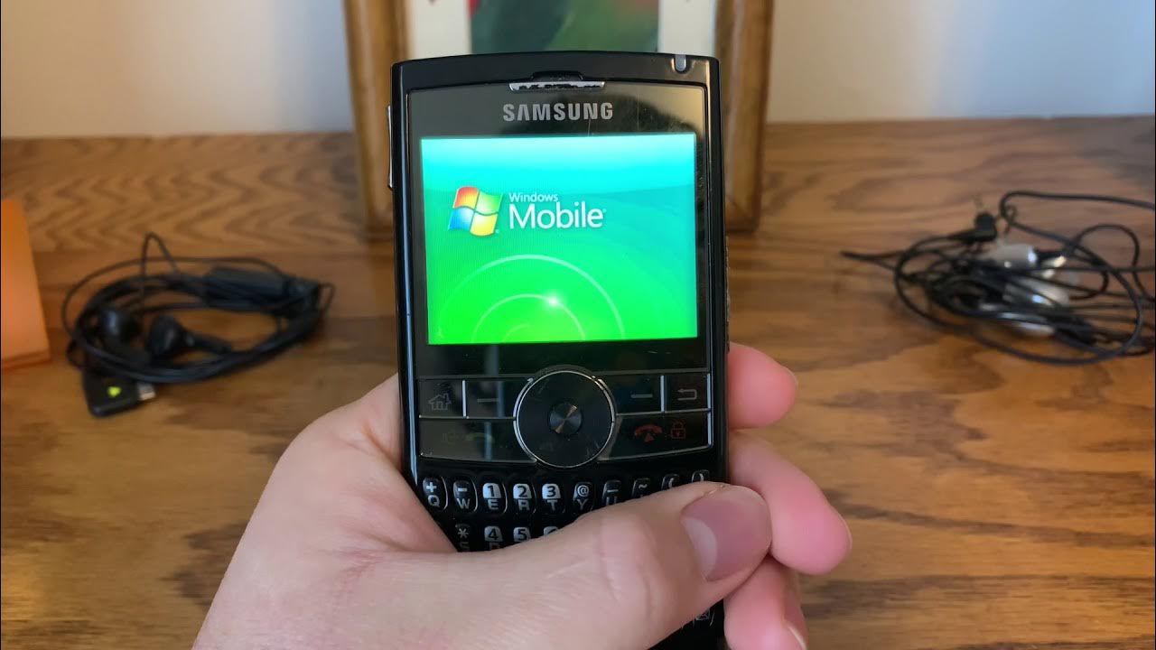 Samsung SGHi617 Blackjack II Startup and Shutdown (AT&T) YouTube