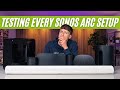 Testing every sonos arc surround sound setup