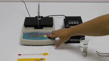 Demo Video for DahoMeter Liquids Densimeter,Gravimeter---Standard Weights Parameter Setting