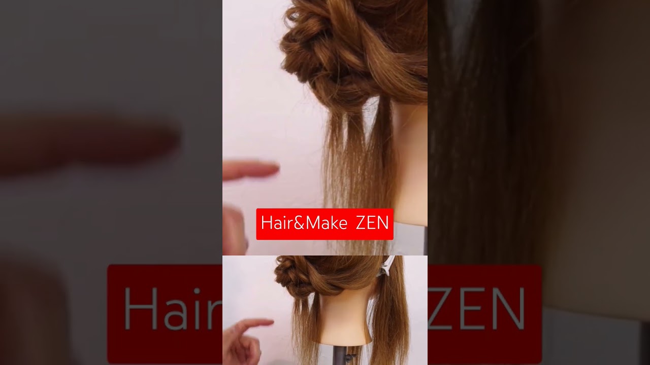 後れ毛シニヨンの作り方✨#hairstyle #hair #ヘアアレンジ