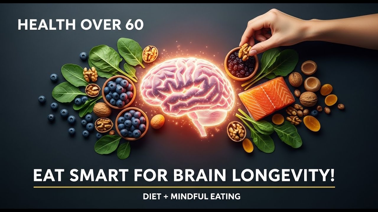 Health Over 60: Eat Smart for Brain Longevity (Diet + Mindful Eating).