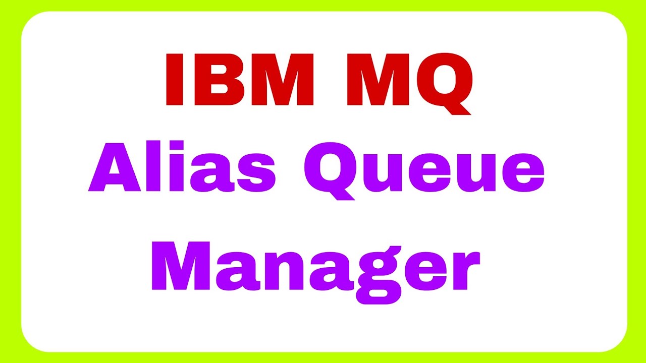 [Telugu] 14 Alias Queue Manager YouTube