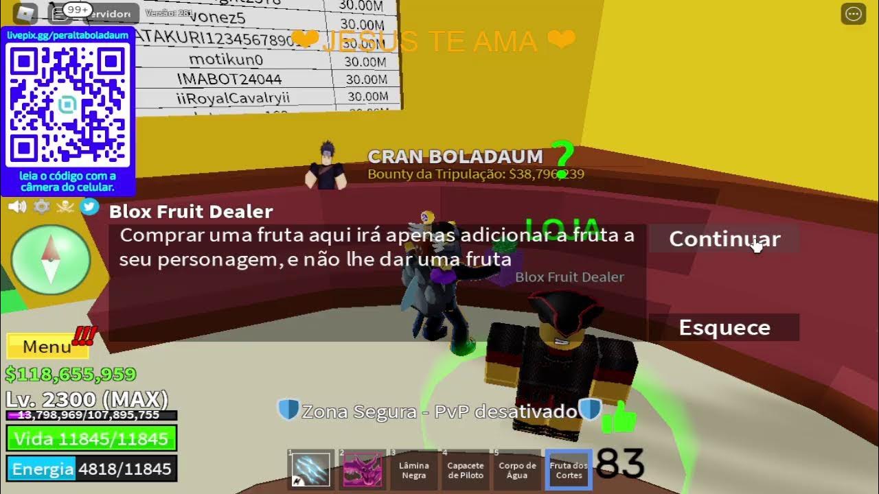 Roblox Blox Fruit Lv. 2300 Com Fruta Buddha - Outros - DFG