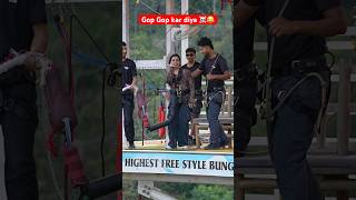 Jump ☠️😂 #bungeerishikesh #viralvideo #shortsfeed #trending #youtubeshorts #reels #viral #bungee