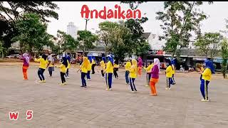 Andaikan#linedance#beginner #choreo by Suroto (INA) - September 2023 #demo by SriLD Teratai Jatisari