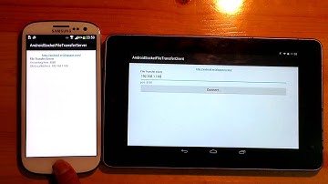 File Transfer via Socket, between Android devices.
