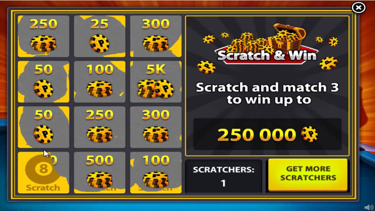 8 ball pool multiplayer-Scratch & win 5 tries - 