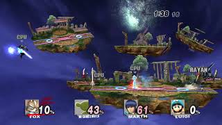 Brawl Hacks: AFF VS Mr.Legend&Watcher VS DivineOverlord Marth VS Caos [L]eggenda WEEGEE!!!