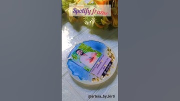 PART-1 RESIN SPOTIFY FRAME | BIRTHDAY GIFT #resin #resinart #shorts #short #youtube #viral #diy #fyp