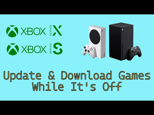 How To Download Games On Xbox Series S While its Off! How To