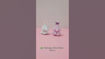 🎀 My First Christmas Tree Craft | Easy Paper Tree DIY #DIYChristmasTree #ChristmasCraft#PaperTreeDIY