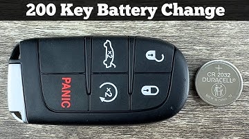 2015 - 2017 CHRYSLER 200 Remote Key Fob Battery Replacement - How To Change Replace Batteries DIY