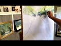 Want to learn how to use the palette knife to paint with? This 24x30 oil painting will help.