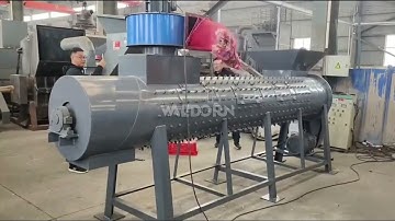 PET bottle de labeling machine label remover PET bottle recycling machine