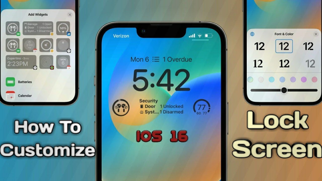How To Customize Lock Screen On iOS 16 [2022] - YouTube