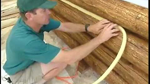 How To Caulk a Log Home: Wide Cracks