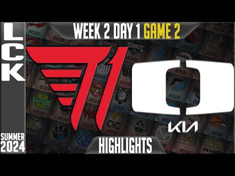 T1 vs DK Highlights Game 2 | LCK Summer 2024 W2D1 | T1 vs DPlus KIA Week 2 Day 2
