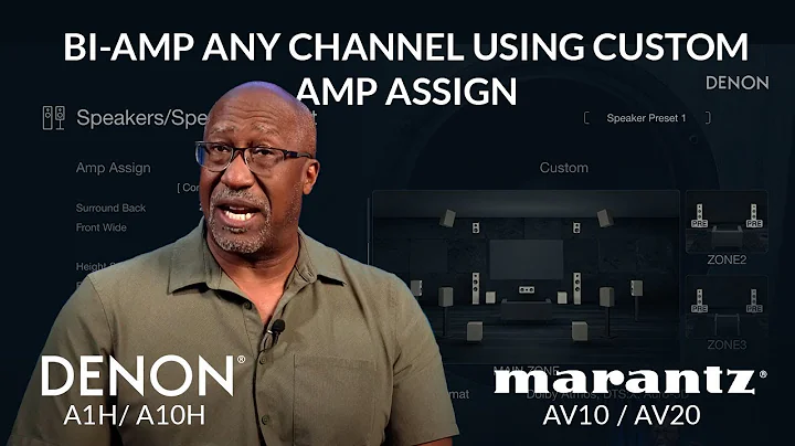 Use Custom Amp Assign to Bi-amp any channel (Denon A1H, A10H / Marantz AV10, AV20)