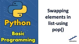 Swapping elements in list-using pop()